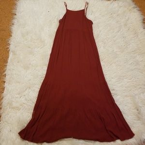 Red Boho Maxi Dress